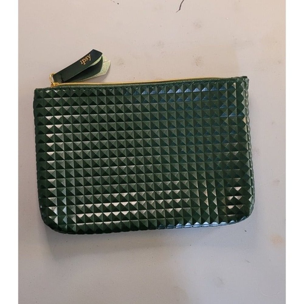 Ipsy Green and pink Wallet/cosmetic bag
